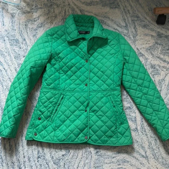 Lauren Ralph Lauren Jackets & Blazers - Ralph Lauren quilted emerald green snap up jacket SP